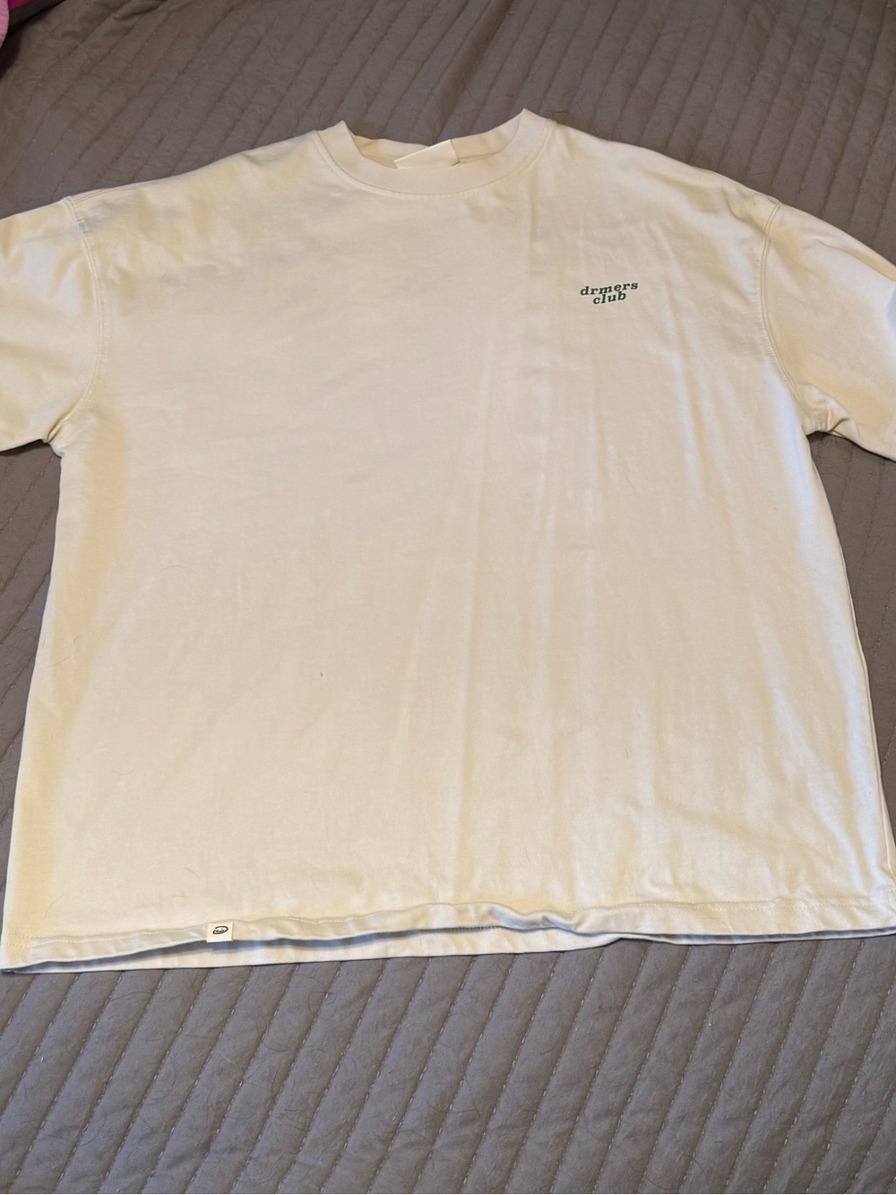 Cream "drmers club" Logo Tee